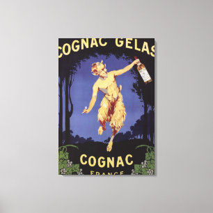 FranceCognac Gelas förderndes PosterFrance Leinwanddruck