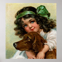 Frances Brundage: Mädchen mit Hund