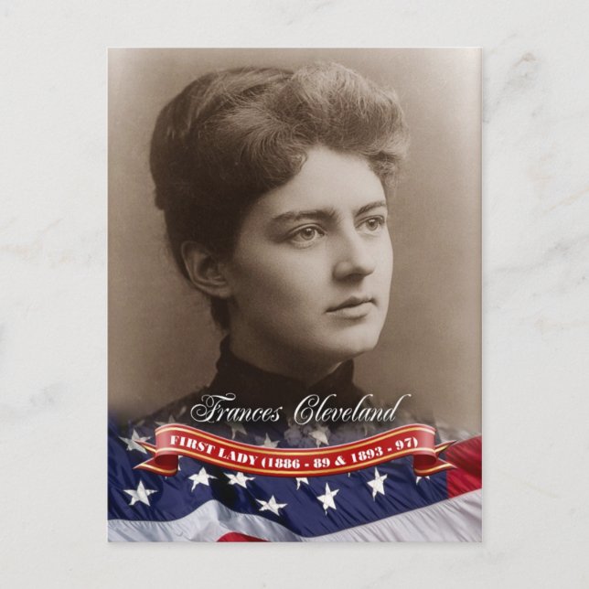 Frances Cleveland, First Lady der USA Postkarte (Vorderseite)