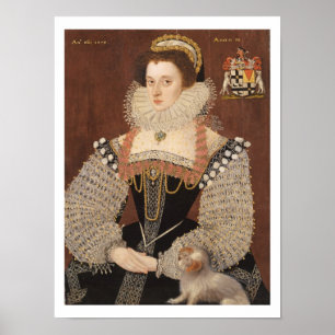 Frances Clinton, Dame Chandos (1552-1623) 1579 (oi Poster
