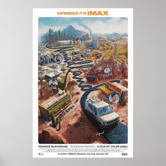 Frances Mcdormand Nomadland Movie Poster (Vorne)