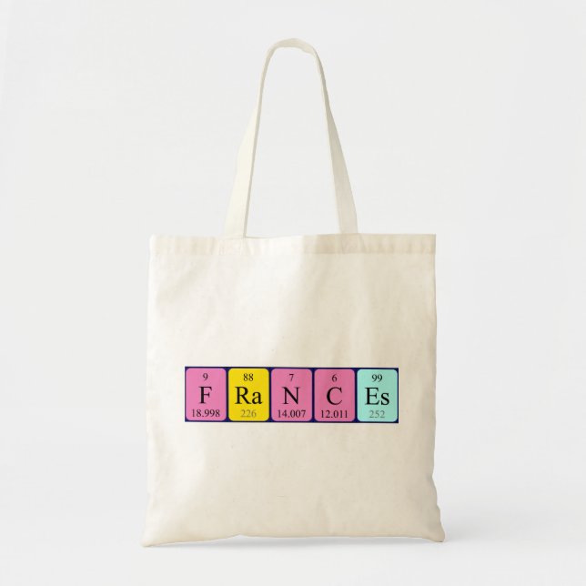Frances Periodic Table name tobag Tragetasche (Vorne)