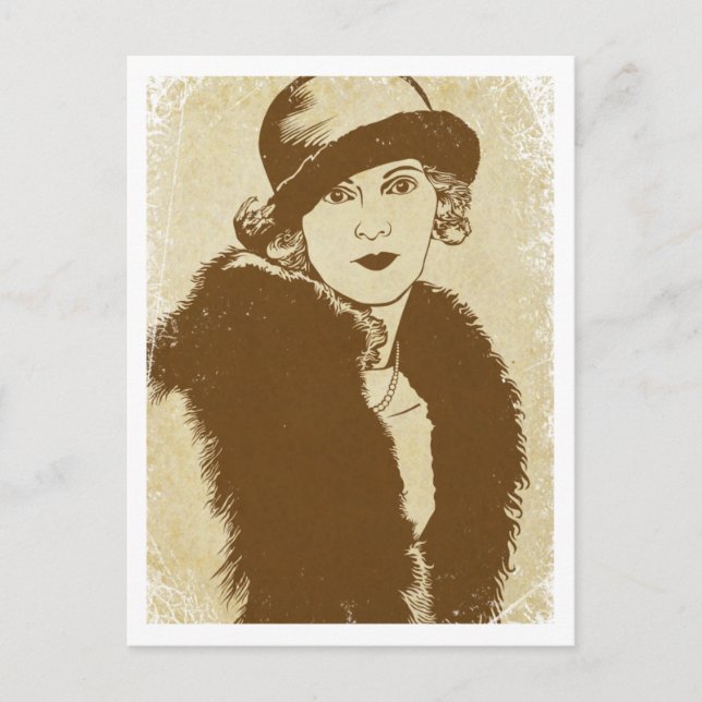 "Frances" ~ Roaring 20's Postcard Postkarte (Vorderseite)