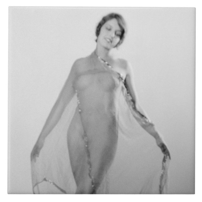 Francesca a Bella Ragazza, Schöne Italienische Gir Fliese (Vorderseite)