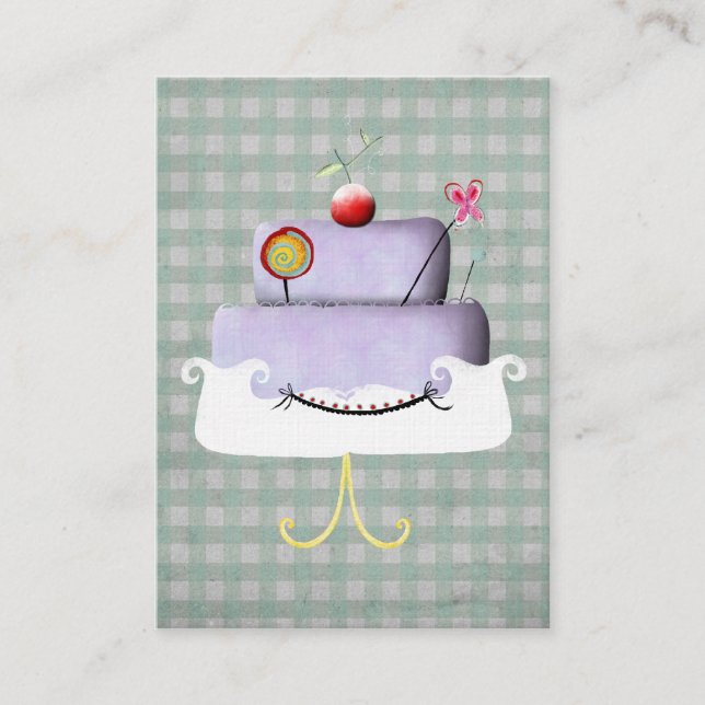 Francesca Cake Business Card Visitenkarte (Vorderseite)