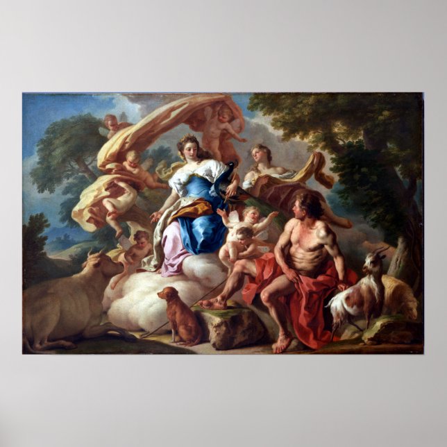 Francesco de Mura Juno (Hera) verpflichtet Io zu A Poster (Vorne)