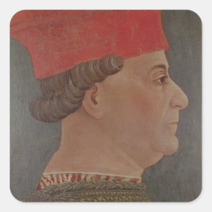 Francesco Sforza Herzog von Mailand Quadratischer Aufkleber