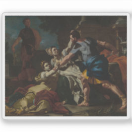 Francesco Solimena - Tod von Messalina Aufkleber