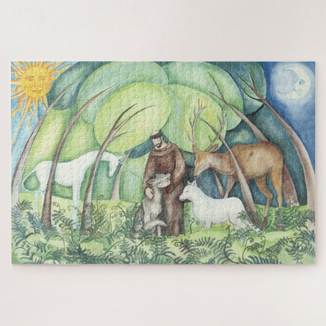 'Francesco' St. Francis von Assisi Puzzle (Horizontal)