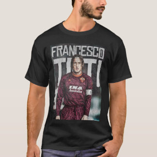 Francesco Totti AS Roma 2000er Jahre Retro-Stil-Sk T-Shirt