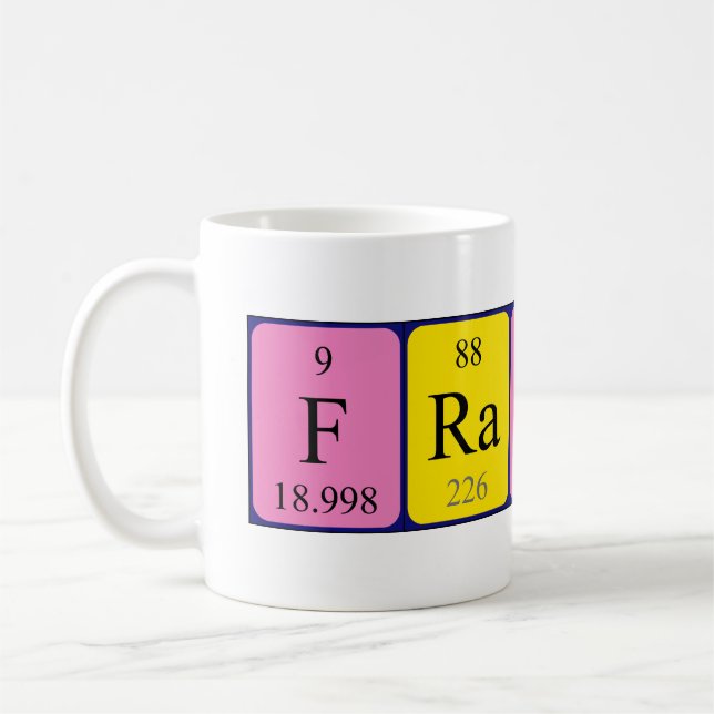 Francey Periodenname Tasse (Links)