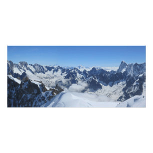 Franch Alps Chamonix Panorama Fotodruck