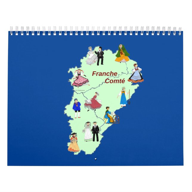 Franche-Comté-Anzug Kalender (Titelbild)