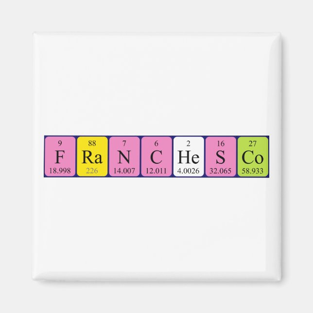 Franchesco Periodenmagnet Magnet (Vorne)