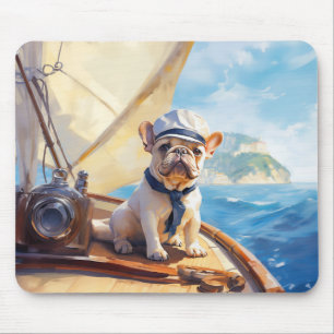 Franchie auf einer Yacht Mousepad