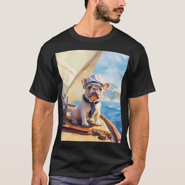 Franchie auf einer Yacht T-Shirt (Vorderseite)