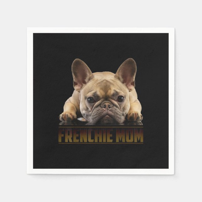 Franchisenmutter | Französische Bulldogin-Mama-Ges Serviette (Vorderseite)