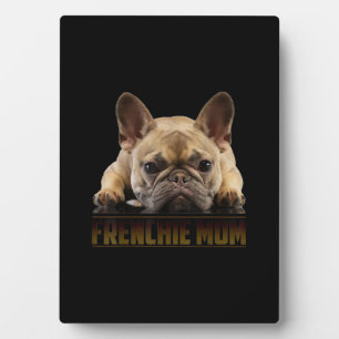 Franchisenmutter   Französische Bulldogmama-Gesche Fotoplatte