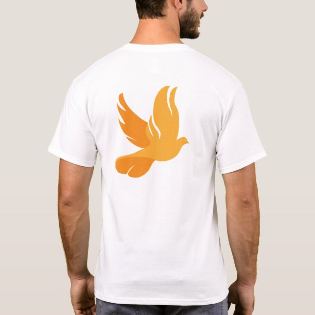 Francis auf dem Hügel Men's Tshirt White (Rückseite)