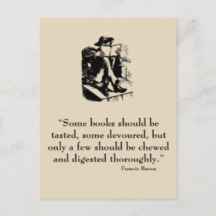 Francis Bacon Quote Postcard Postkarte