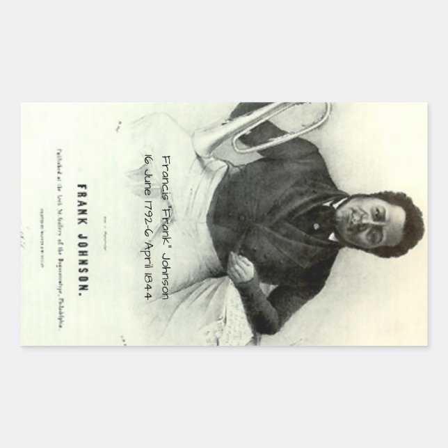 Francis "Frank" Johnson Rechteckiger Aufkleber (Vorderseite)
