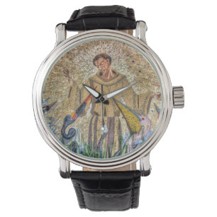 Francis of Assisi Mosaic Armbanduhr