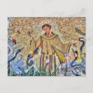 Francis of Assisi Mosaic Postkarte