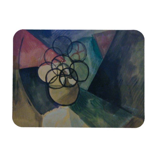 Francis Picabia, Caoutchouc, 1909., Abstrakt Art Magnet (Horizontal)