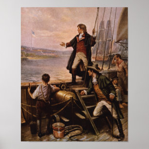 Francis Scott Key - Star Spangled Bannermalerei Poster