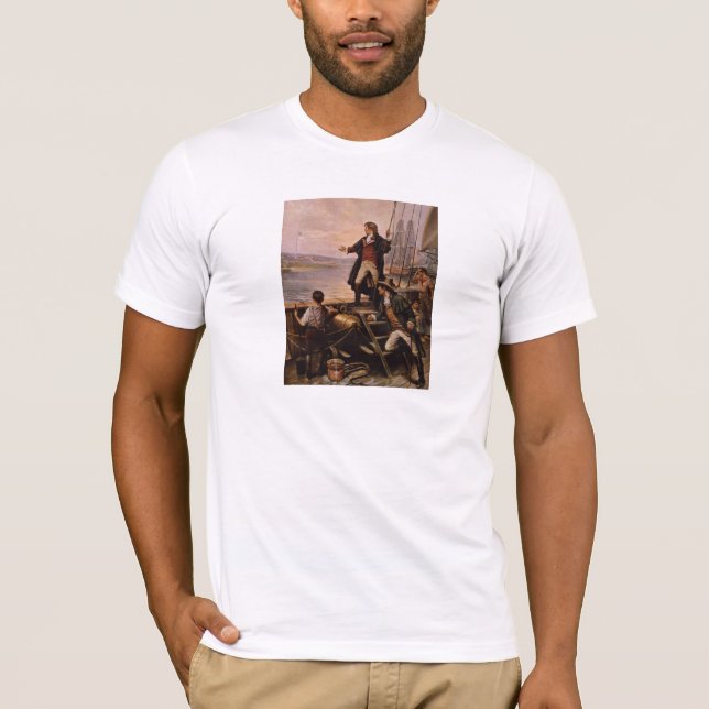 Francis Scott Key - Stern Spangled Fahnen-Malerei T-Shirt (Vorderseite)