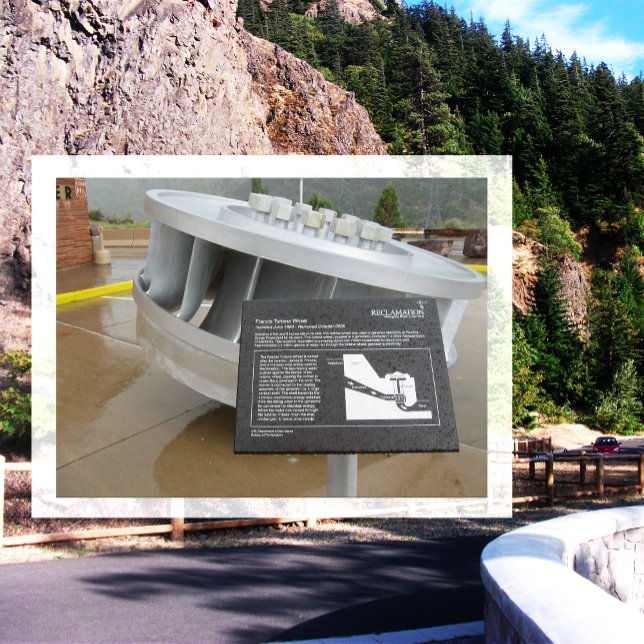 Francis Turbine Wheel, Flaming Gorge Dam, Utah Postkarte (Von Creator hochgeladen)