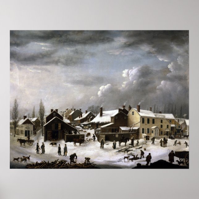 Francis Typ Winterlandschaft in Brooklyn Poster (Vorne)