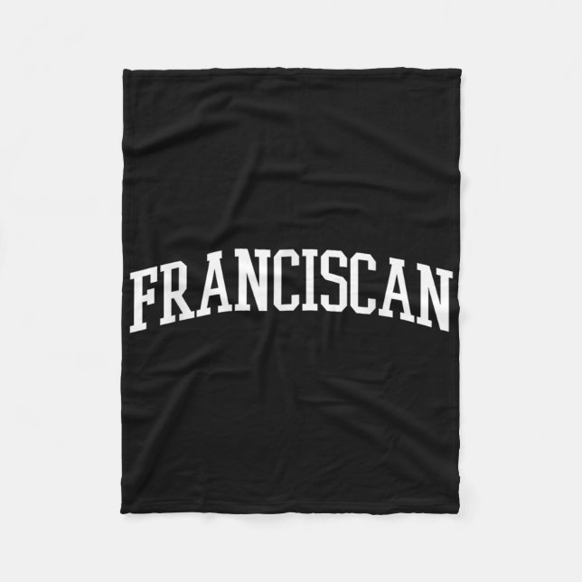 Franciscan Arch Vintag Retro Uni Athletic Spion Fleecedecke (Vorderseite)