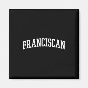 Franciscan Arch Vintag Retro Uni Athletic Spion Magnet