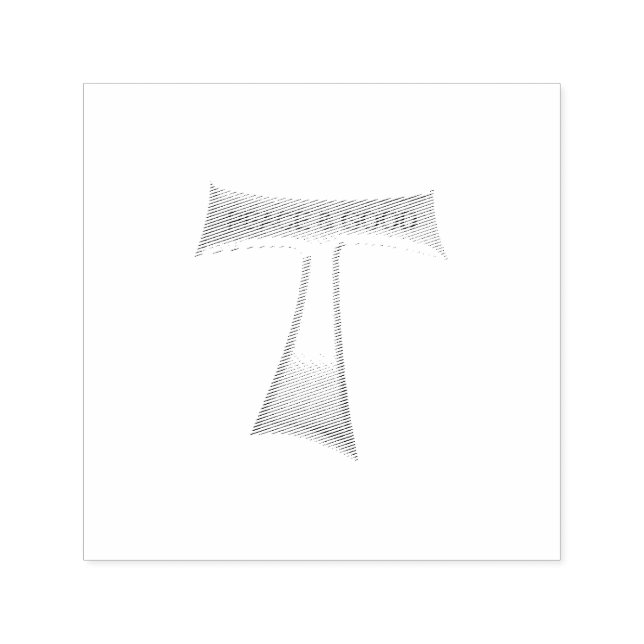 Franciscan Tau Cross Peace und Good Silver & Gold Permastempel (Design)