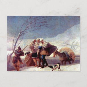 Francisco de Goya - Der Schneesturm Postkarte