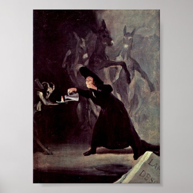 Francisco de Goya - Die Lampe des Teufels Poster (Vorne)