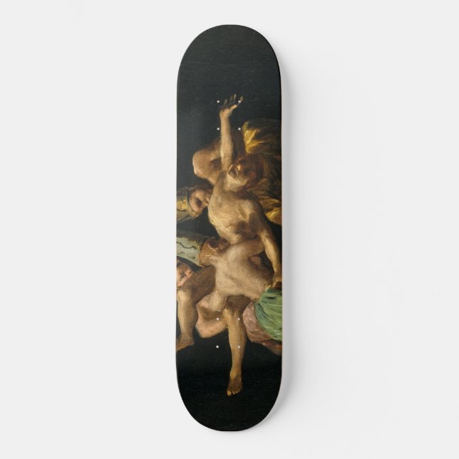 Francisco de Goya Flight of Hexen 1798 Skateboard (Vorderseite)