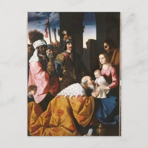Francisco de Zurbaran - Bewunderung der Magi Postkarte