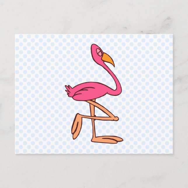 Francisco Flamingo Postkarte (Vorderseite)