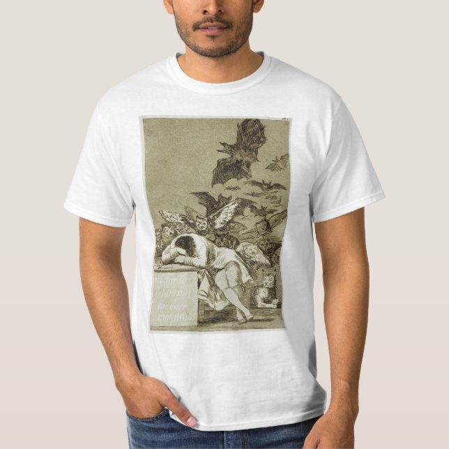 Francisco Goya - Der Schlaf der Vernunft produzier T-Shirt (Vorderseite)