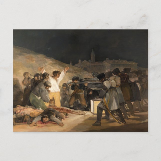 Francisco Goya, Dritter Mai 1808 Postkarte (Vorderseite)