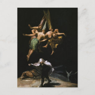Francisco Goya - Hexen in der Luft Postkarte