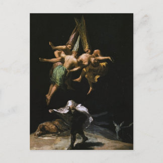 Francisco Goya - Hexen in der Luft Postkarte
