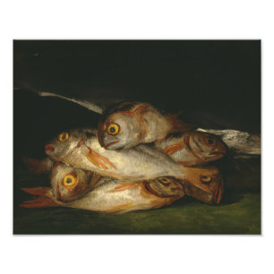 Francisco Goya - Stillleben mit goldenem Bream Fotodruck