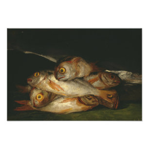 Francisco Goya - Stillleben mit goldenem Bream Fotodruck