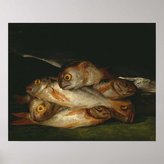 Francisco Goya - Stillleben mit goldenem Bream Poster (Vorne)