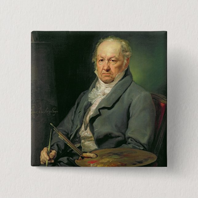 Francisco Jose de Goya, 1826 (Öl auf Leinwand) Button (Vorderseite)