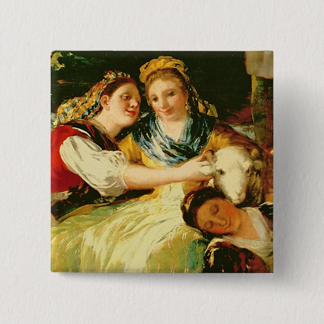 Francisco Jose de Goya y Lucientes | das Washerwom Button (Vorderseite)