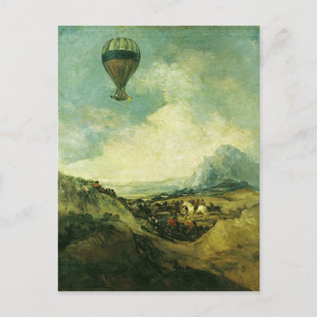 Francisco Jose de Goya y Lucientes | Der Ballon Postkarte (Vorderseite)